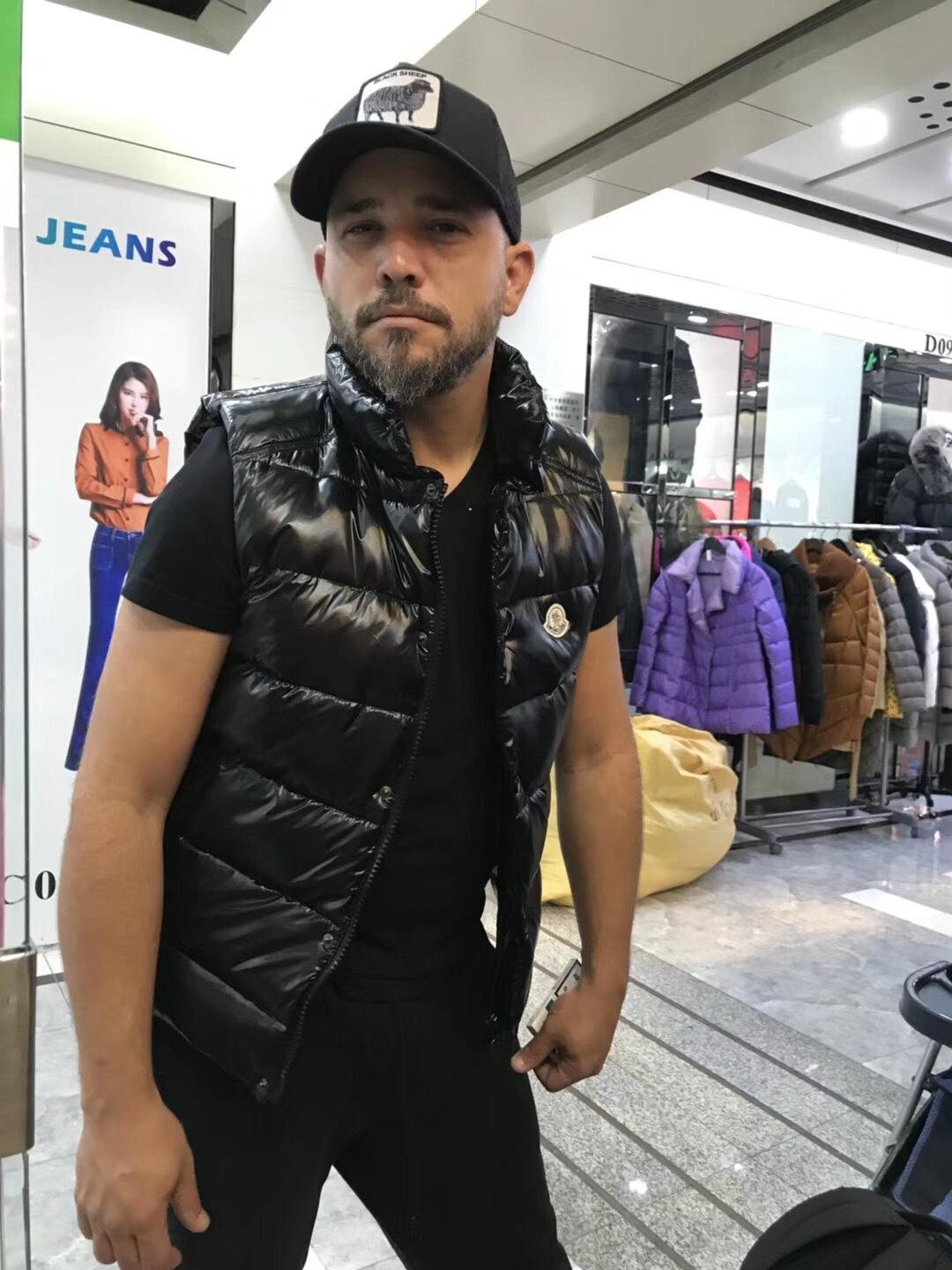 Moncler Black Quilted Puffer Vest — context