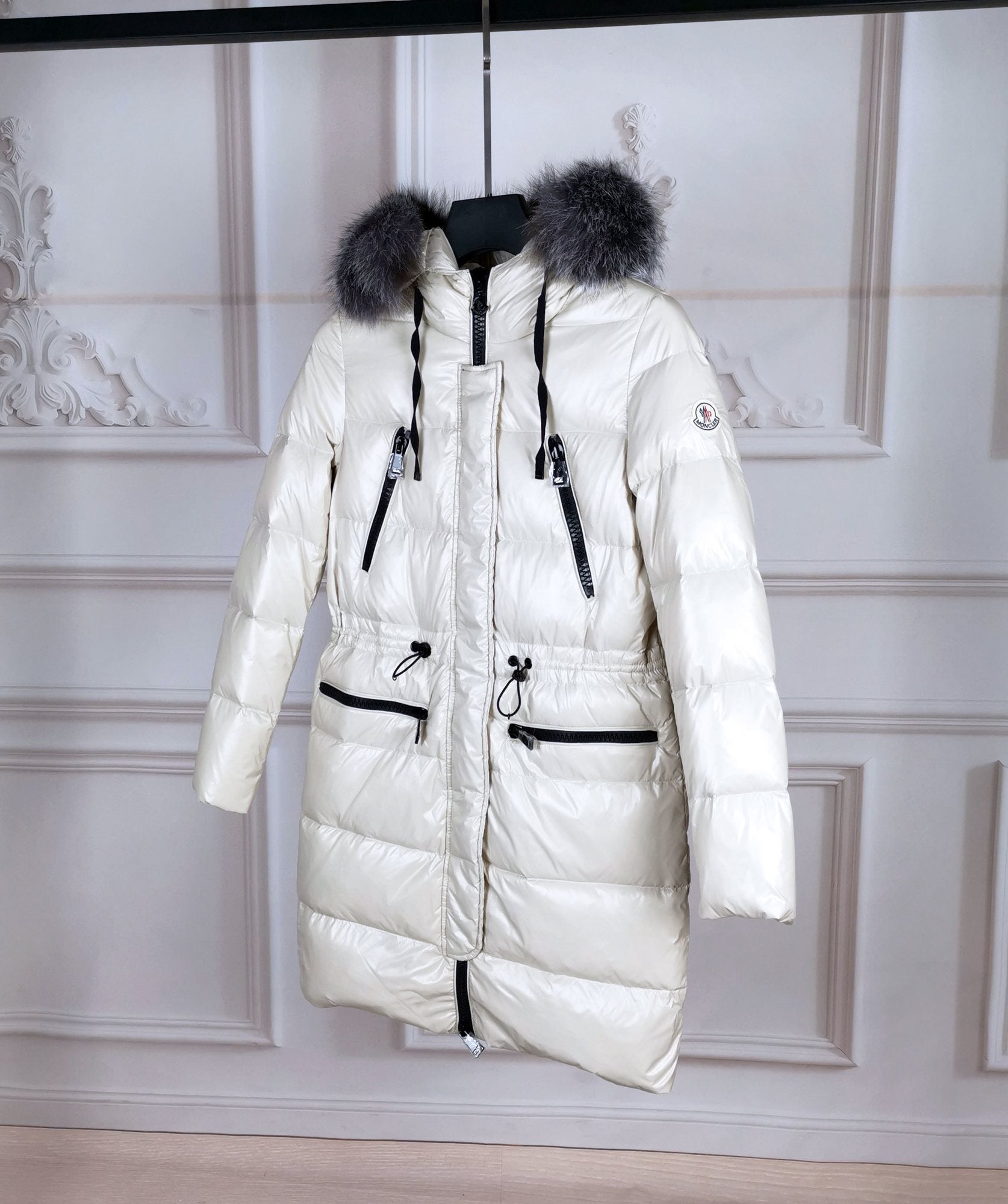 Moncler Hooded Long Puffer Coat — hero