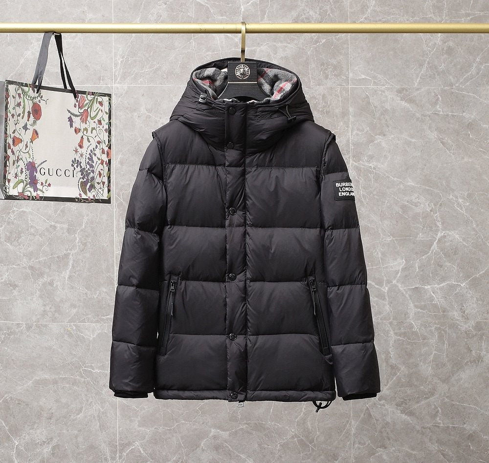 Burberry Hooded Short Down Jacket — hero