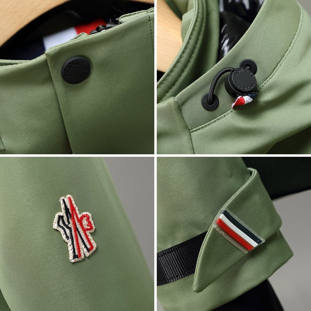 Moncler Hooded Puffer Coat — fabric_closeup