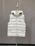 Moncler Lettered Hood Trim Quilted Vest — hero