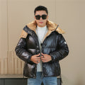Moncler Black Hooded Puffer Coat — hero