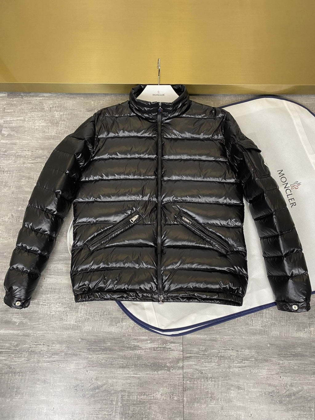 Moncler Lightweight Quilted Puffer Coat — front