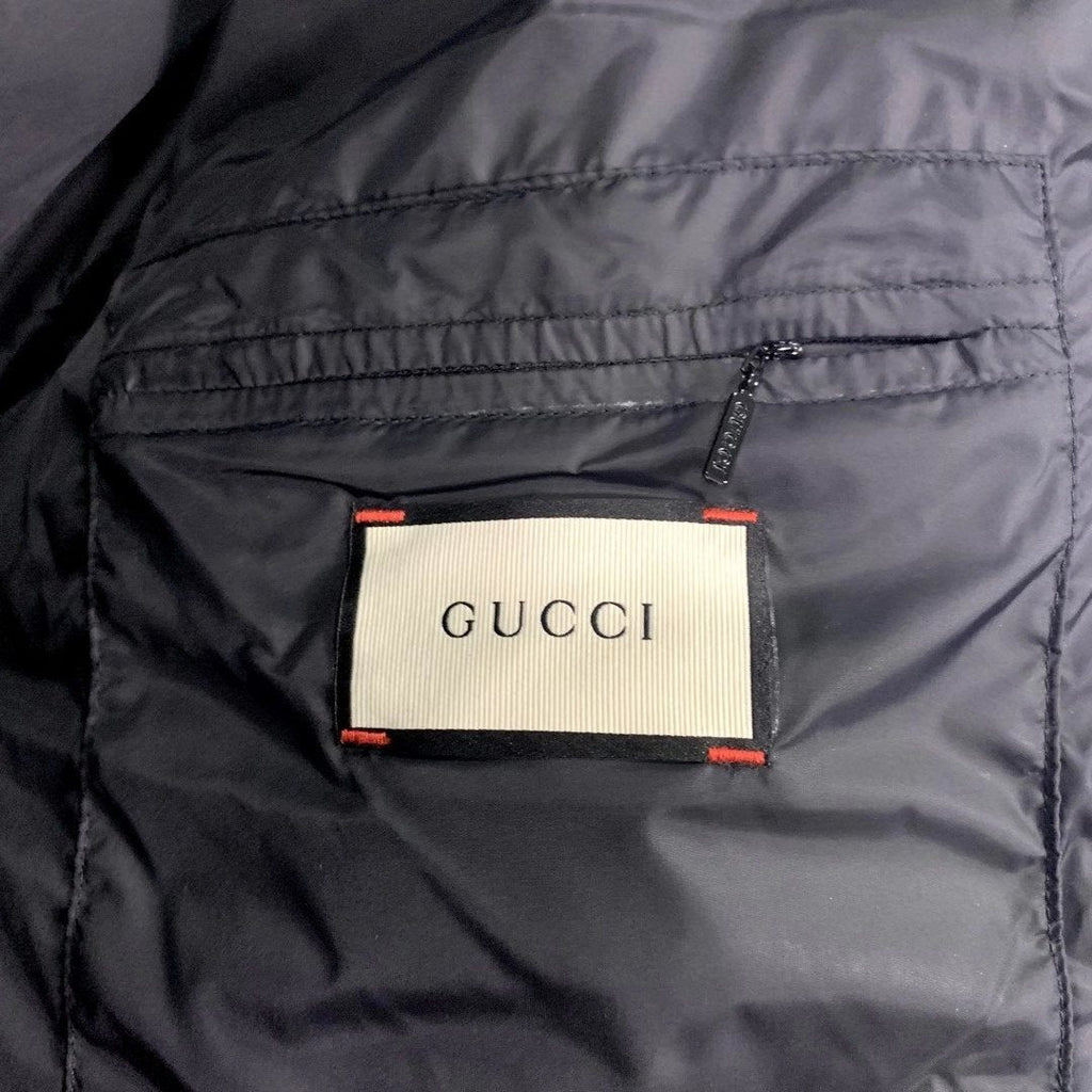 GUCCI Tonal Monogram Hooded Puffer Jacket — neck_label