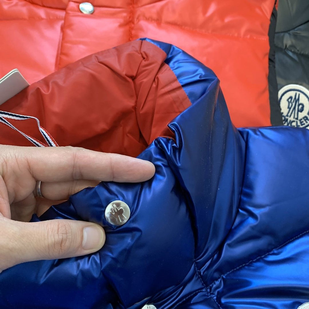 Moncler Glossy Quilted Down Vest — fabric_closeup