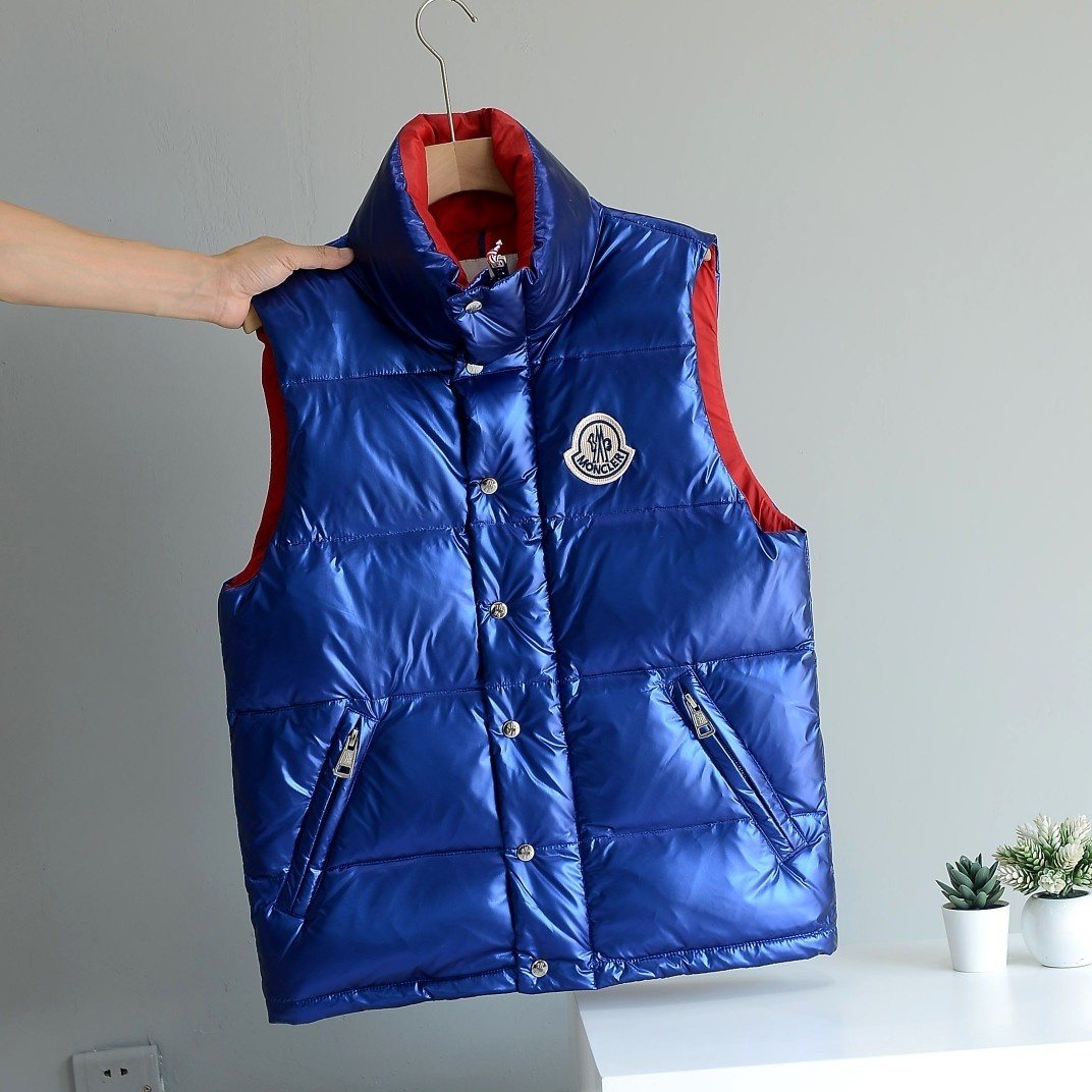 Moncler Glossy Quilted Down Vest — context
