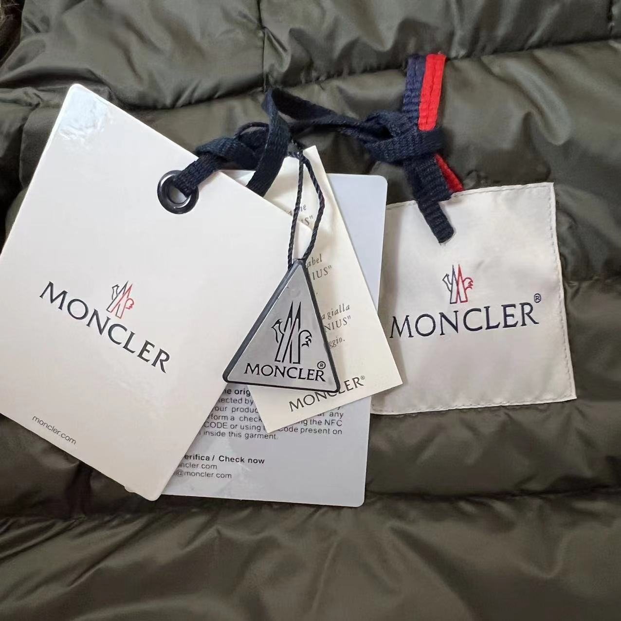 Moncler Women's Long Down Coat — hang_tag
