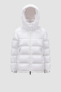 Moncler Maire Hooded Glossy Puffer Coat — front