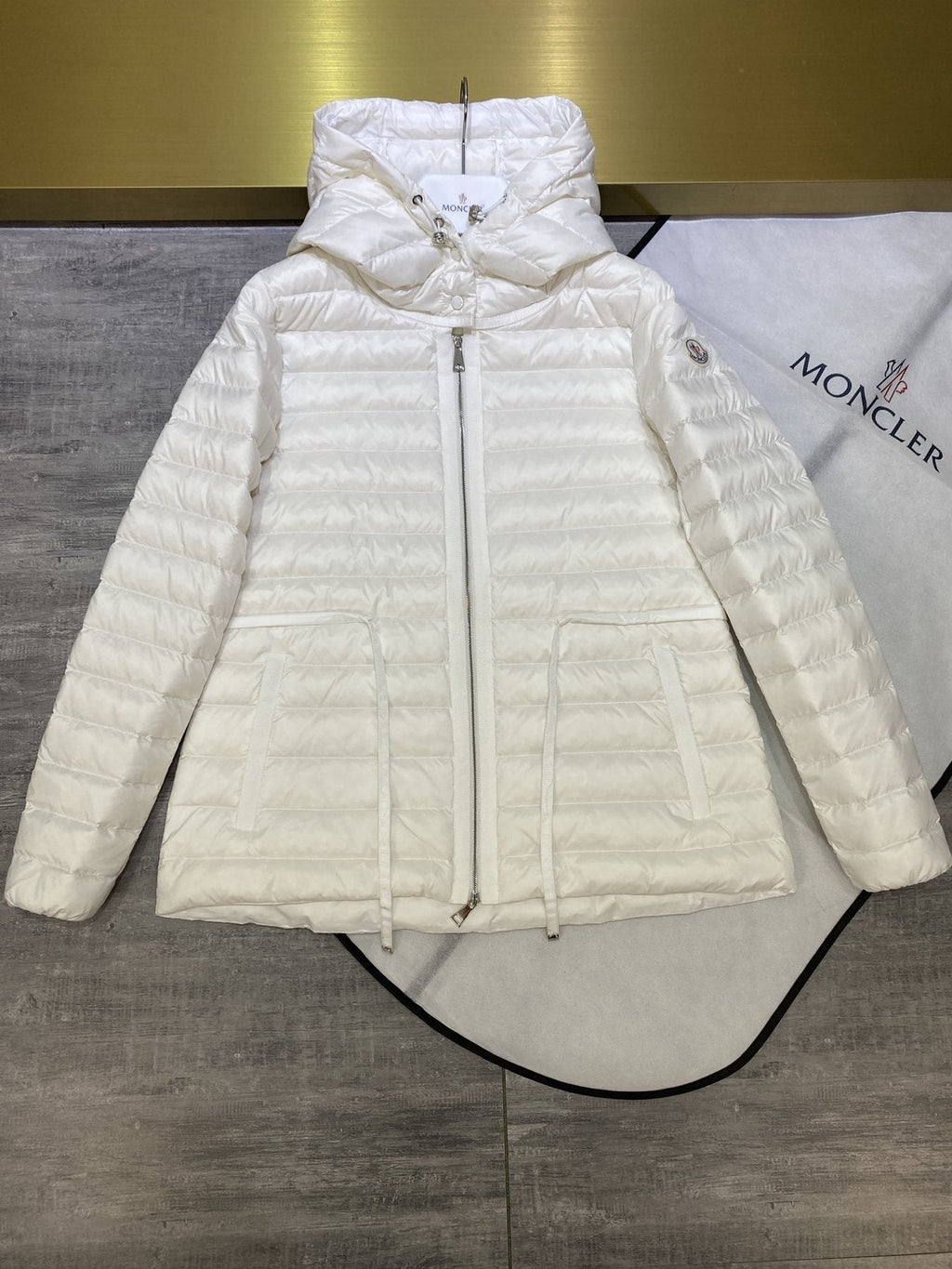 Moncler Hooded Quilted Puffer Coat — front