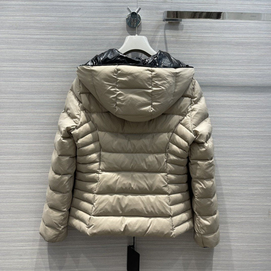 Moncler Women's Reversible Hooded Letter Graphic Puffer Coat — back