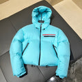 Prada Women's Cropped Hooded Puffer Jacket — front