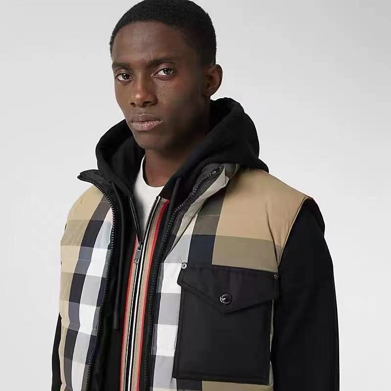 Burberry Reversible Check Down Vest — context
