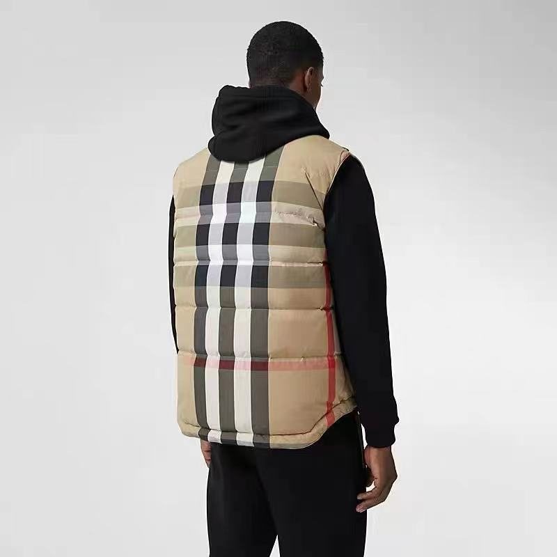 Burberry Reversible Check Down Vest — context