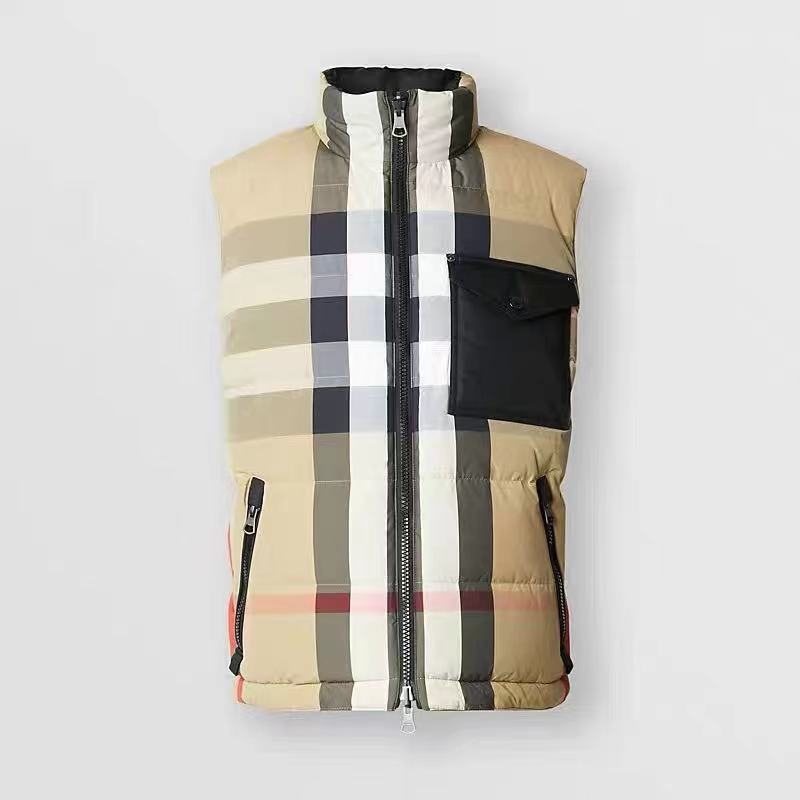 Burberry Reversible Check Down Vest — hero
