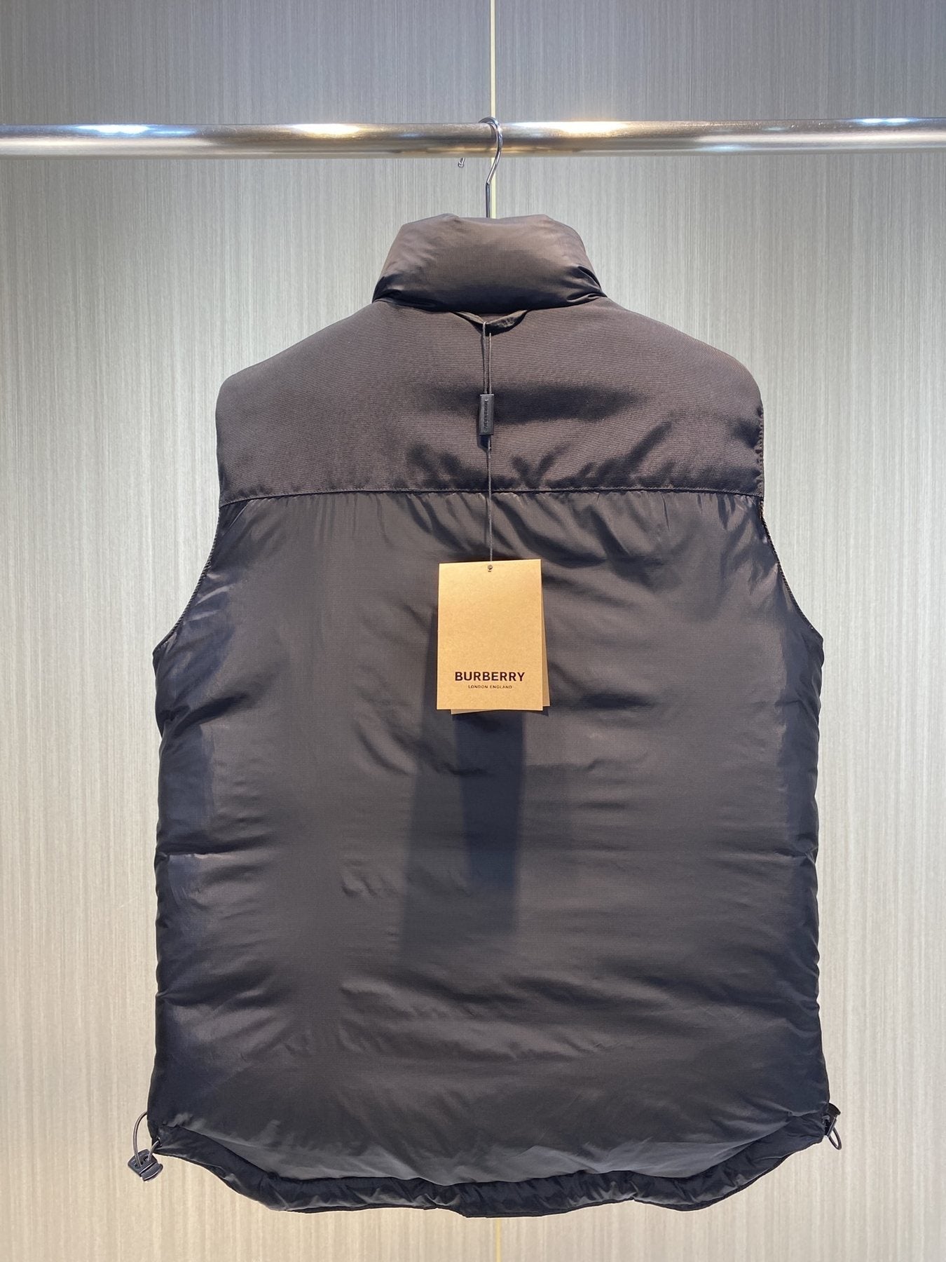 Burberry Reversible Check Down Vest — back