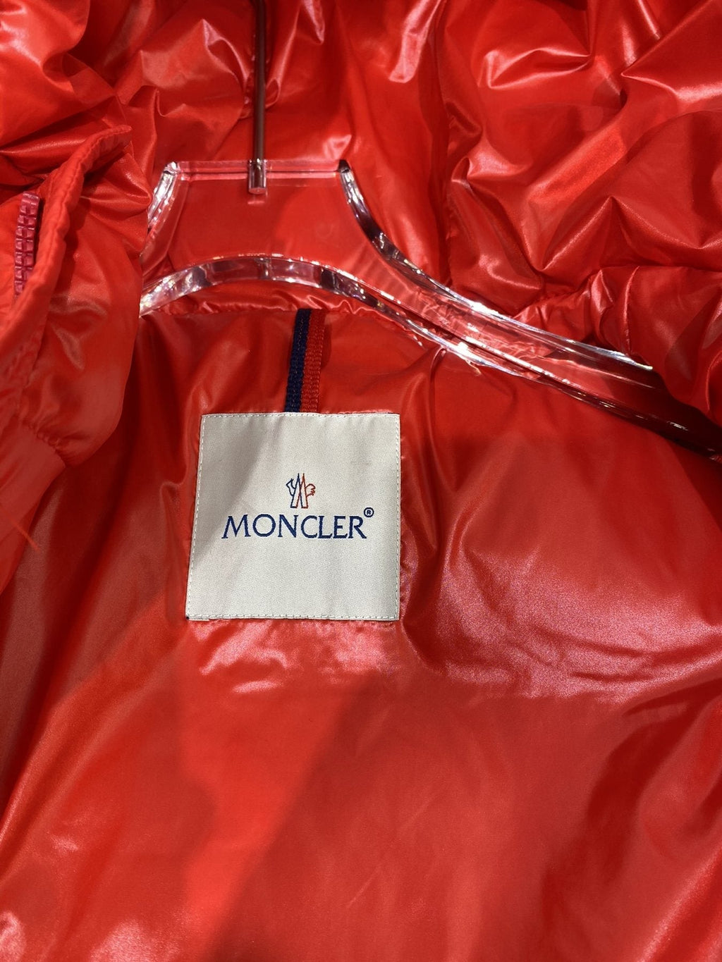 Moncler Hooded Quilted Puffer Coat — neck_label
