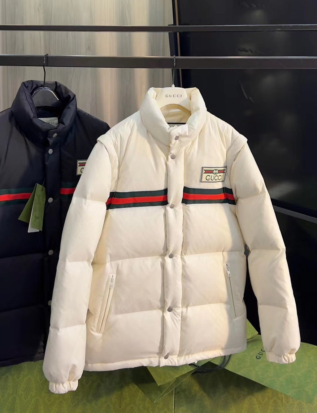 GUCCI Convertible Puffer Jacket — comparison
