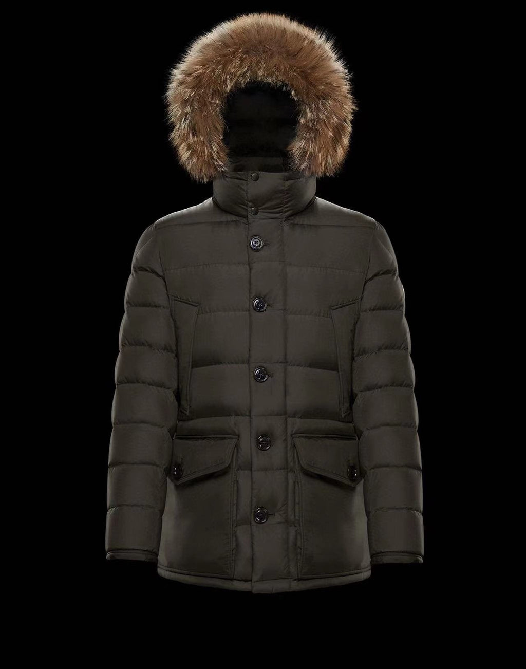 Moncler Hooded Long Down Coat — hero