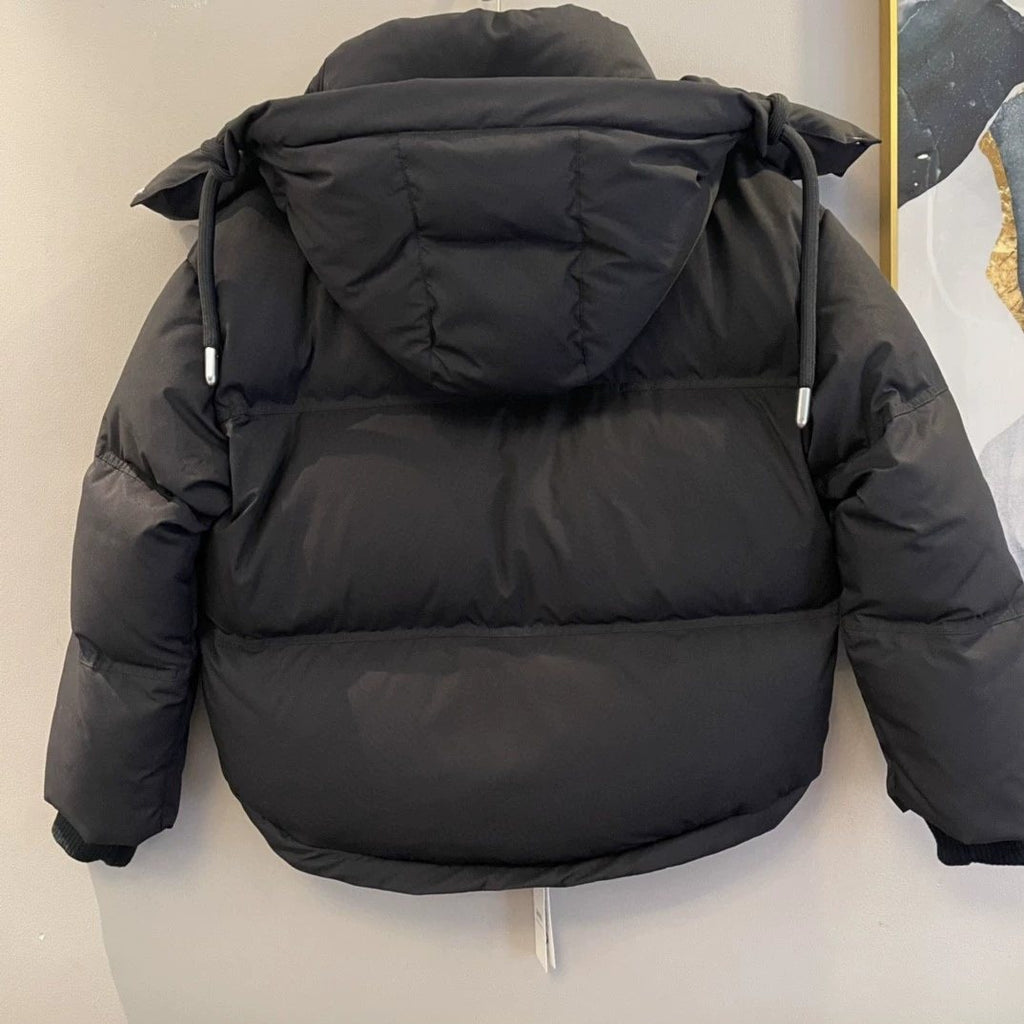 AMI Paris Hooded Quilted Puffer Jacket — back