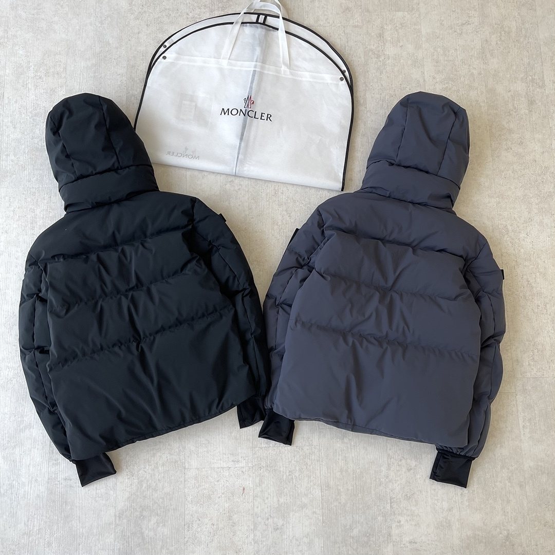 Moncler Hooded Quilted Short Down Coat — hero