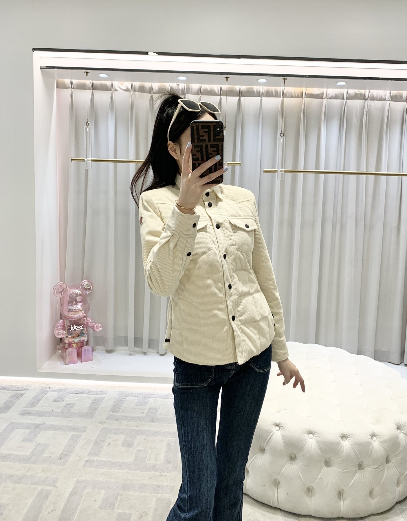 Moncler Quilted Shirt Coat — context