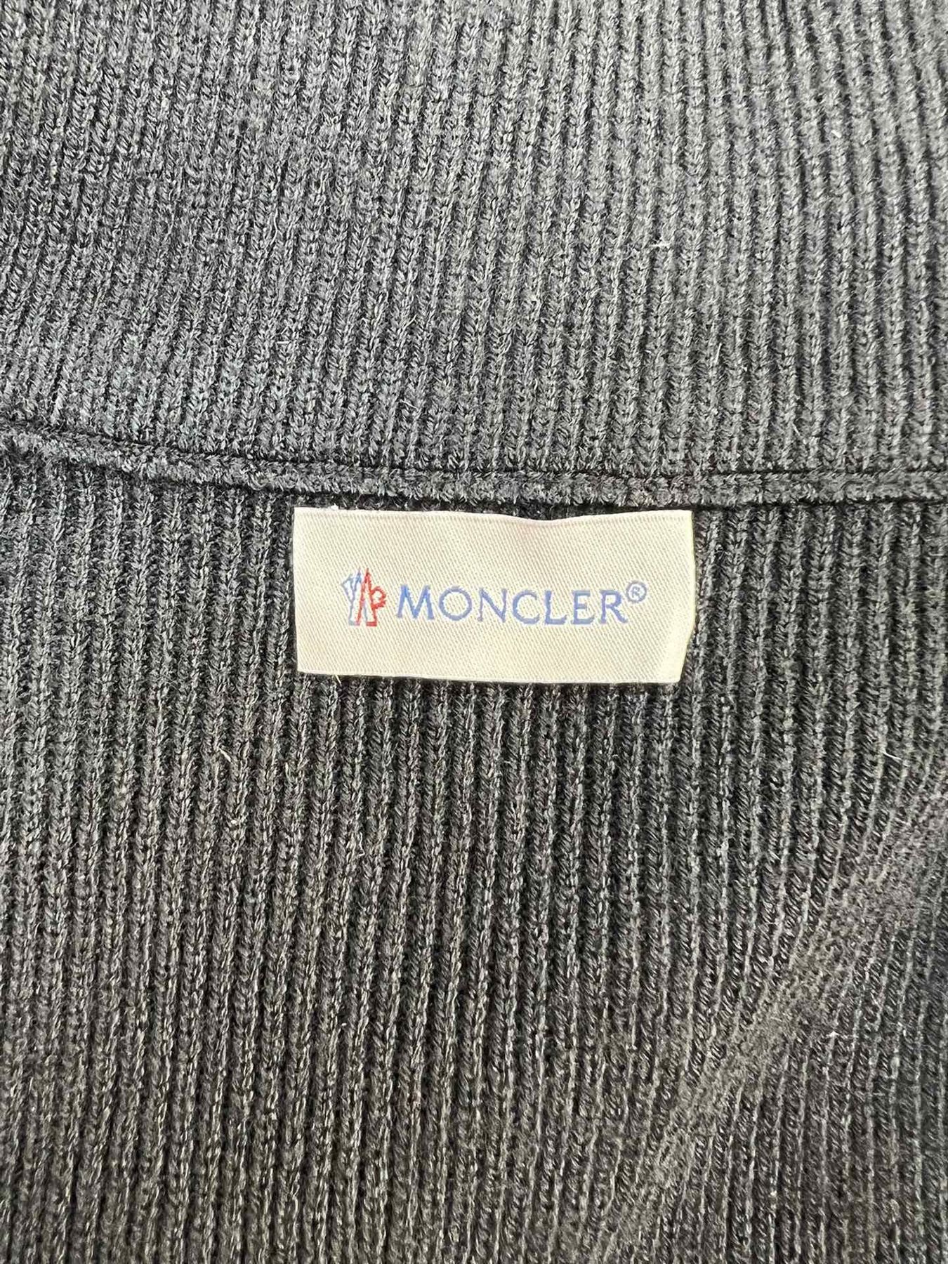 Moncler Knit Sleeve Down Jacket — neck_label