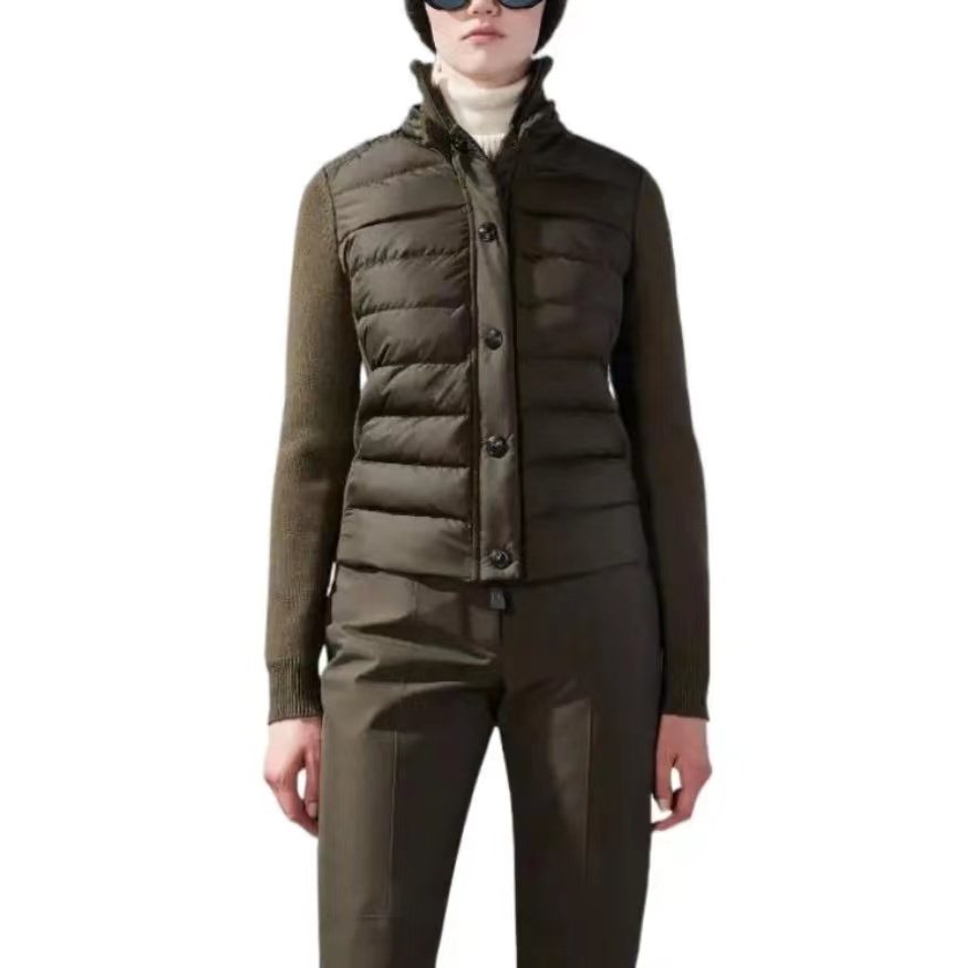 Moncler Hybrid Quilted Knit Jacket — context