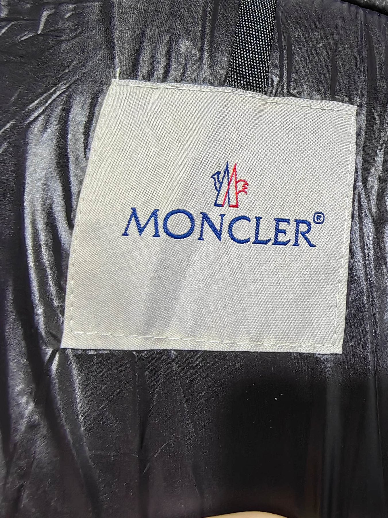 Moncler Lalteron Women's Long Down Coat — neck_label