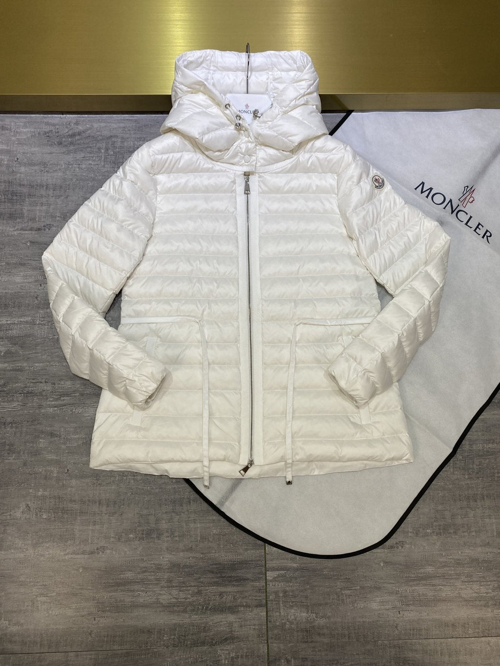 Moncler Women's Hooded Short Down Coat — front