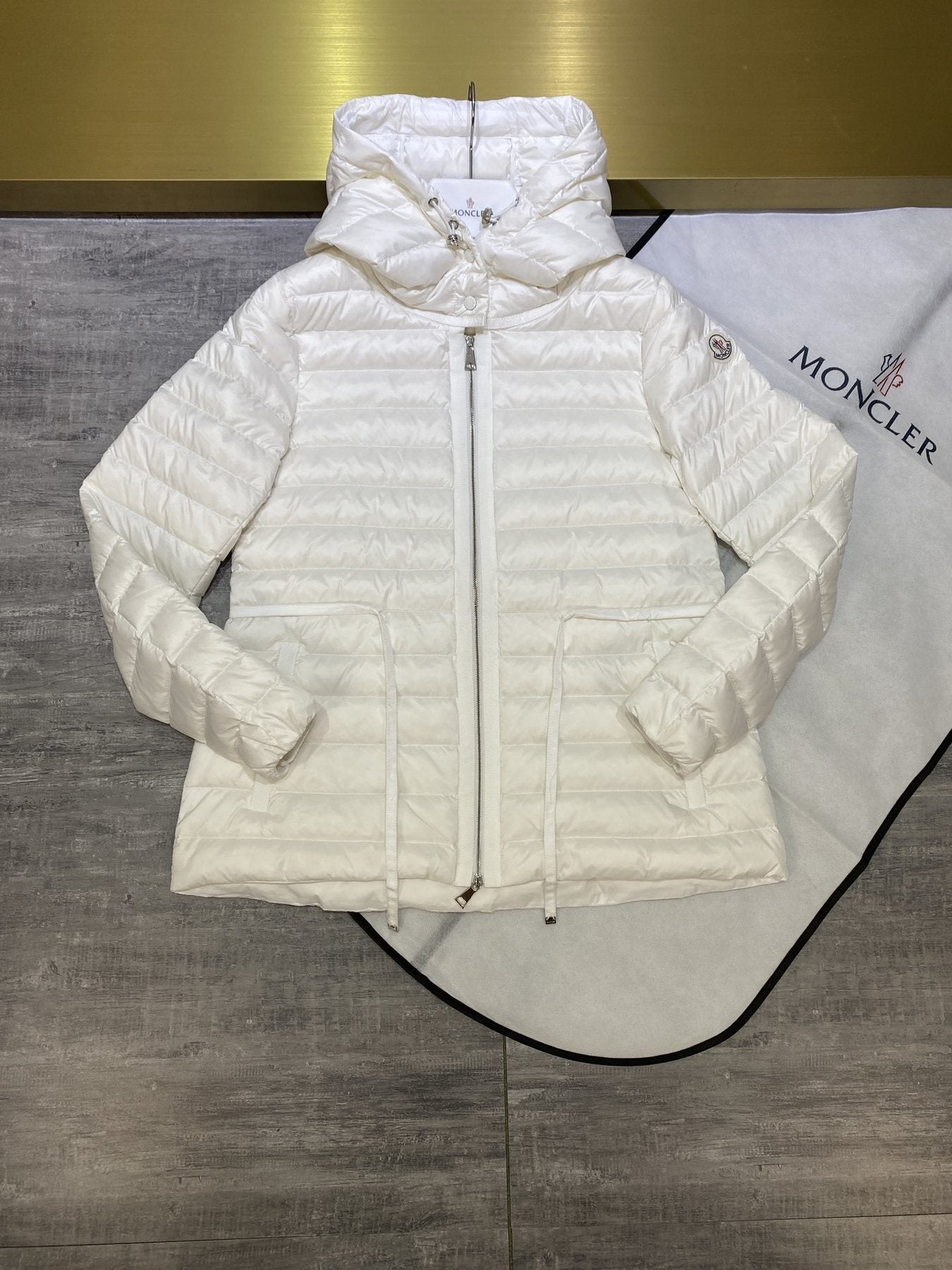 Moncler Women's Hooded Short Down Coat — front