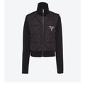 Prada Quilted Knit-Sleeve Jacket — hero
