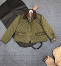 Burberry Corduroy-Collar Diamond-Quilted Jacket — hero