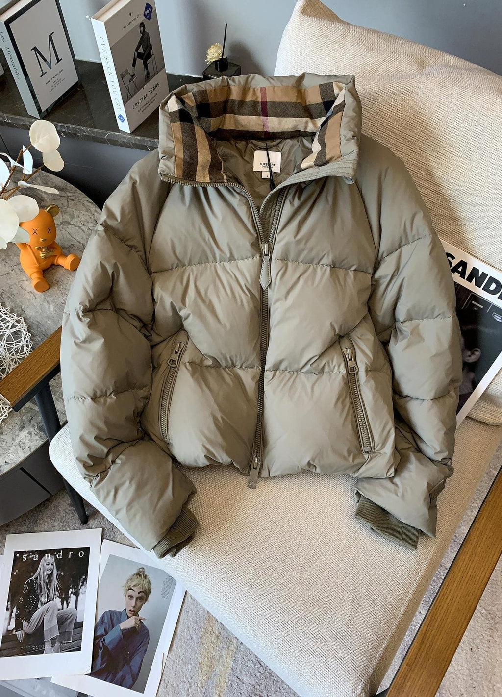 Burberry Short Quilted Puffer Jacket — front