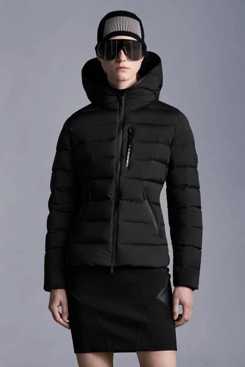 Moncler Hooded Letter Graphic Puffer Coat — hero