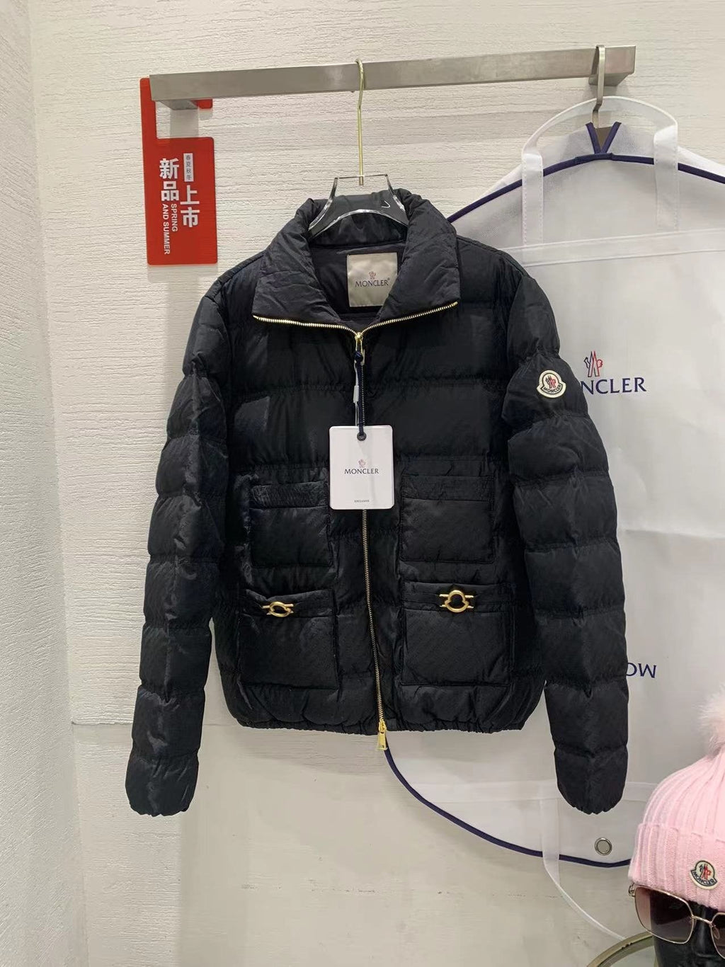 Moncler Multi-Pocket Quilted Puffer Coat — front