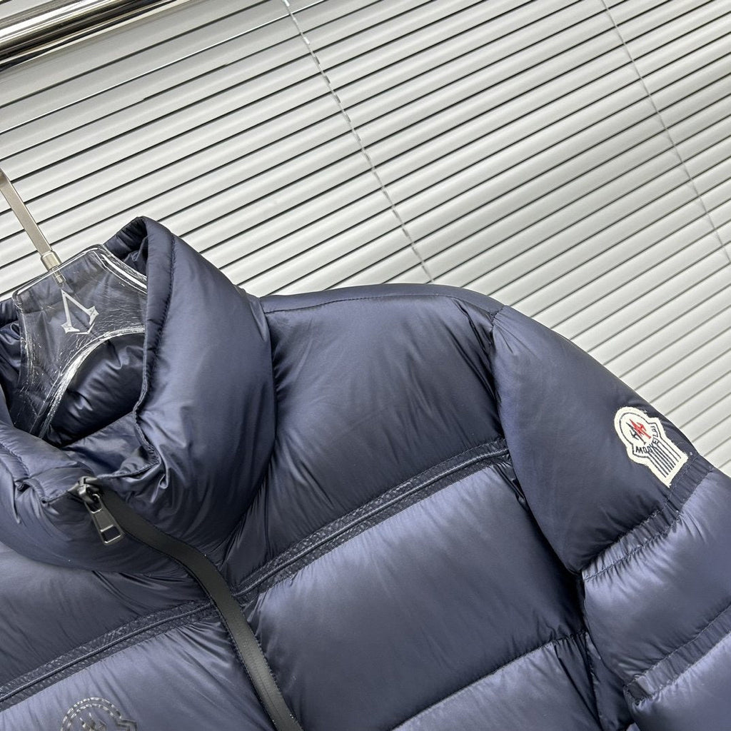 Moncler High-Collar Puffer Coat — detail