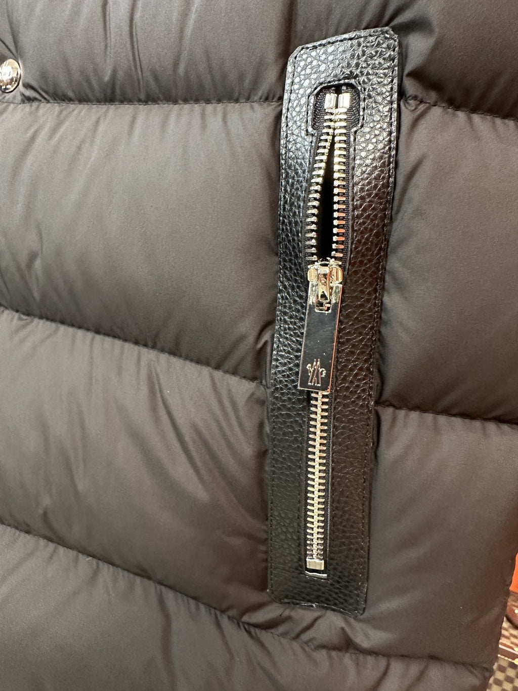 Moncler Quilted Puffer Vest — fabric_closeup