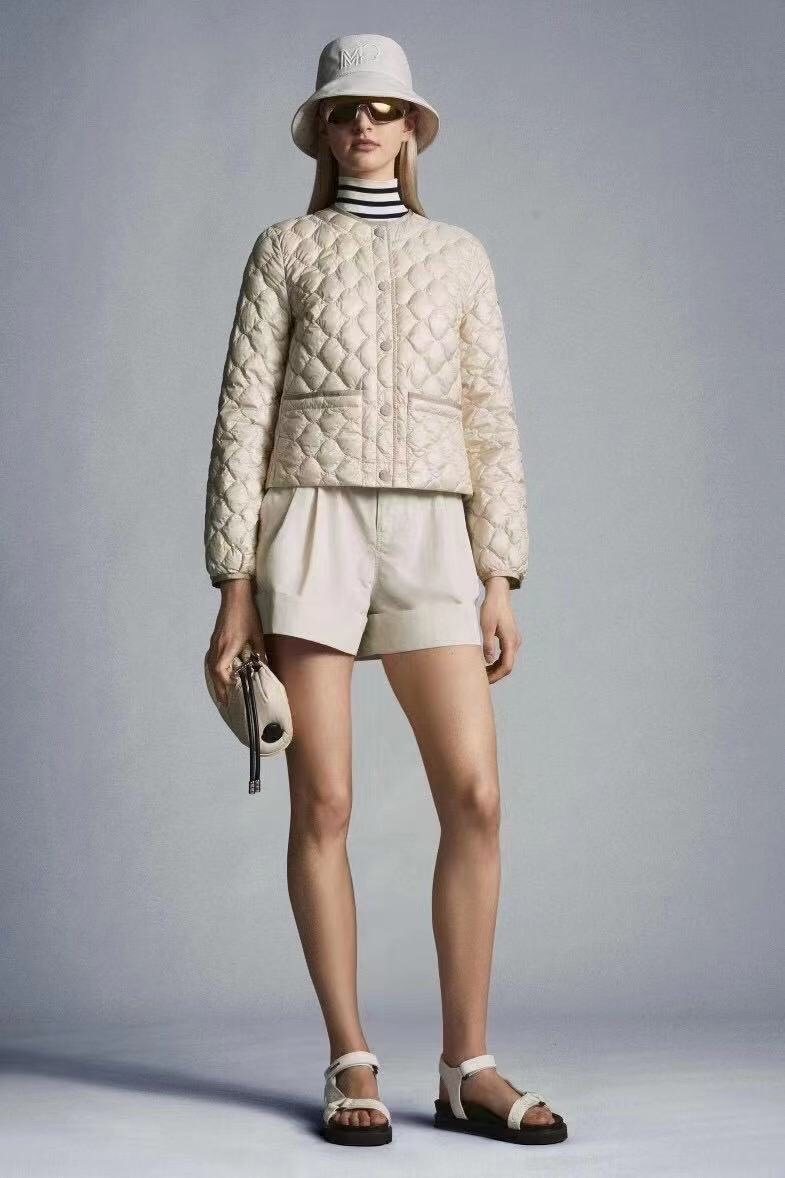 Moncler Women's Heart-Quilted Short Down Coat — context