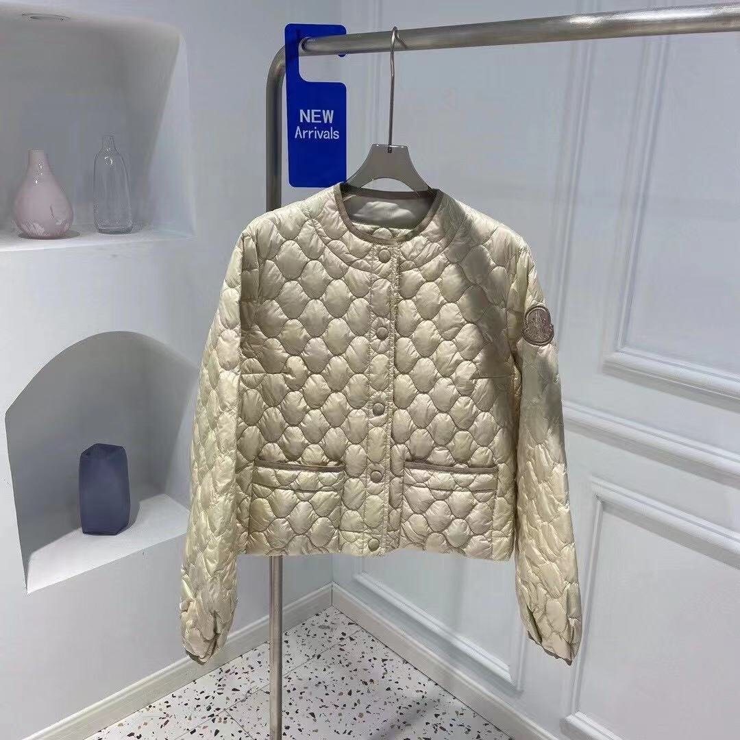 Moncler Women's Heart-Quilted Short Down Coat — front