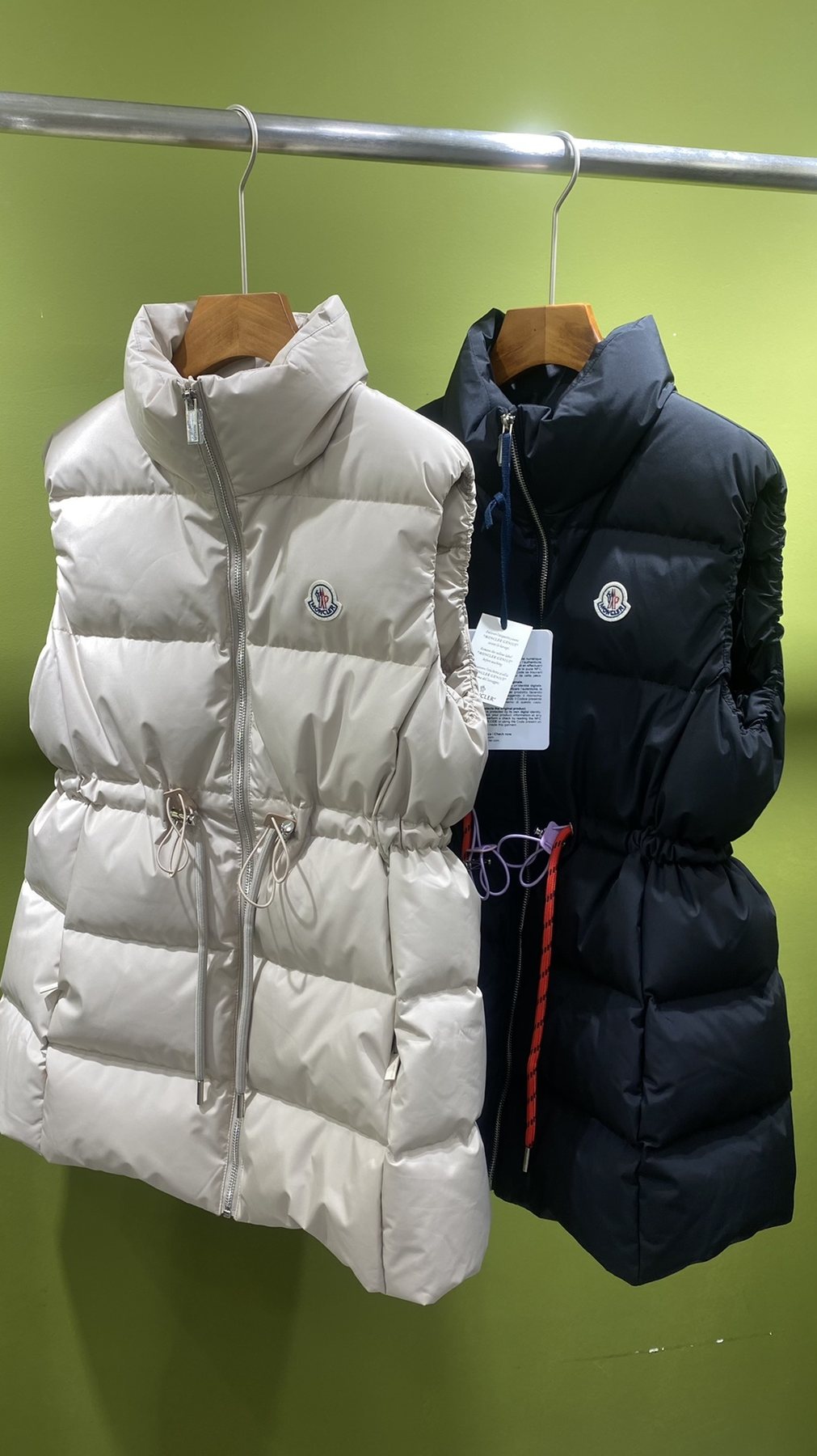 Moncler Longline Quilted Down Vest — comparison