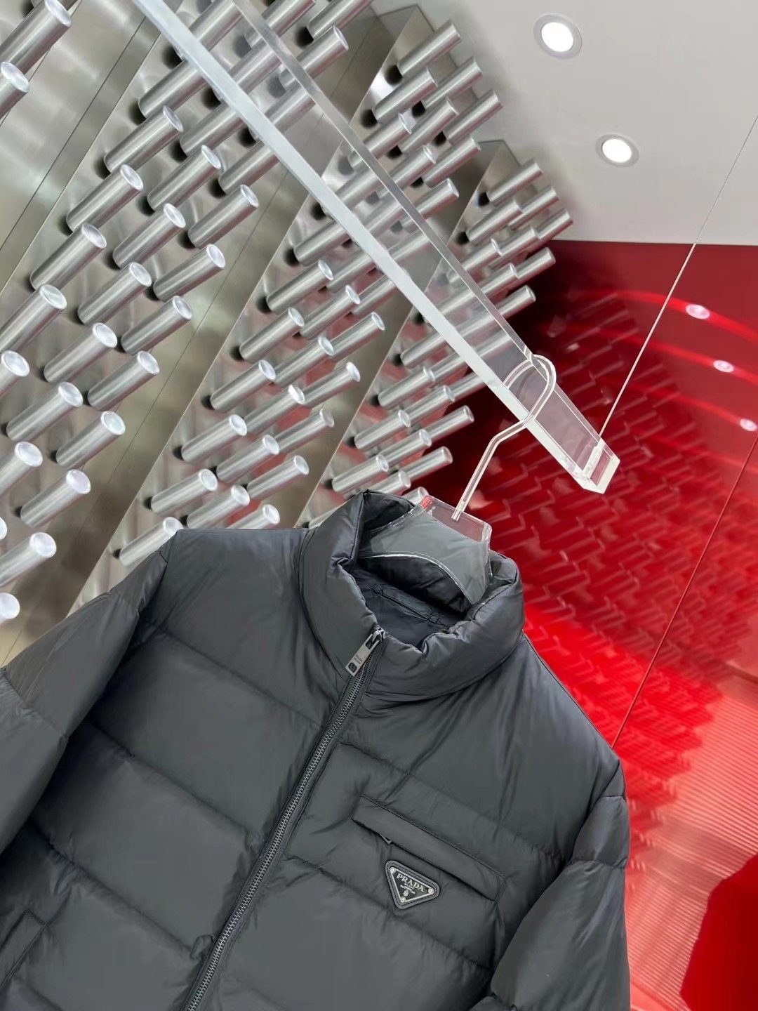 Prada Quilted Puffer Jacket — detail