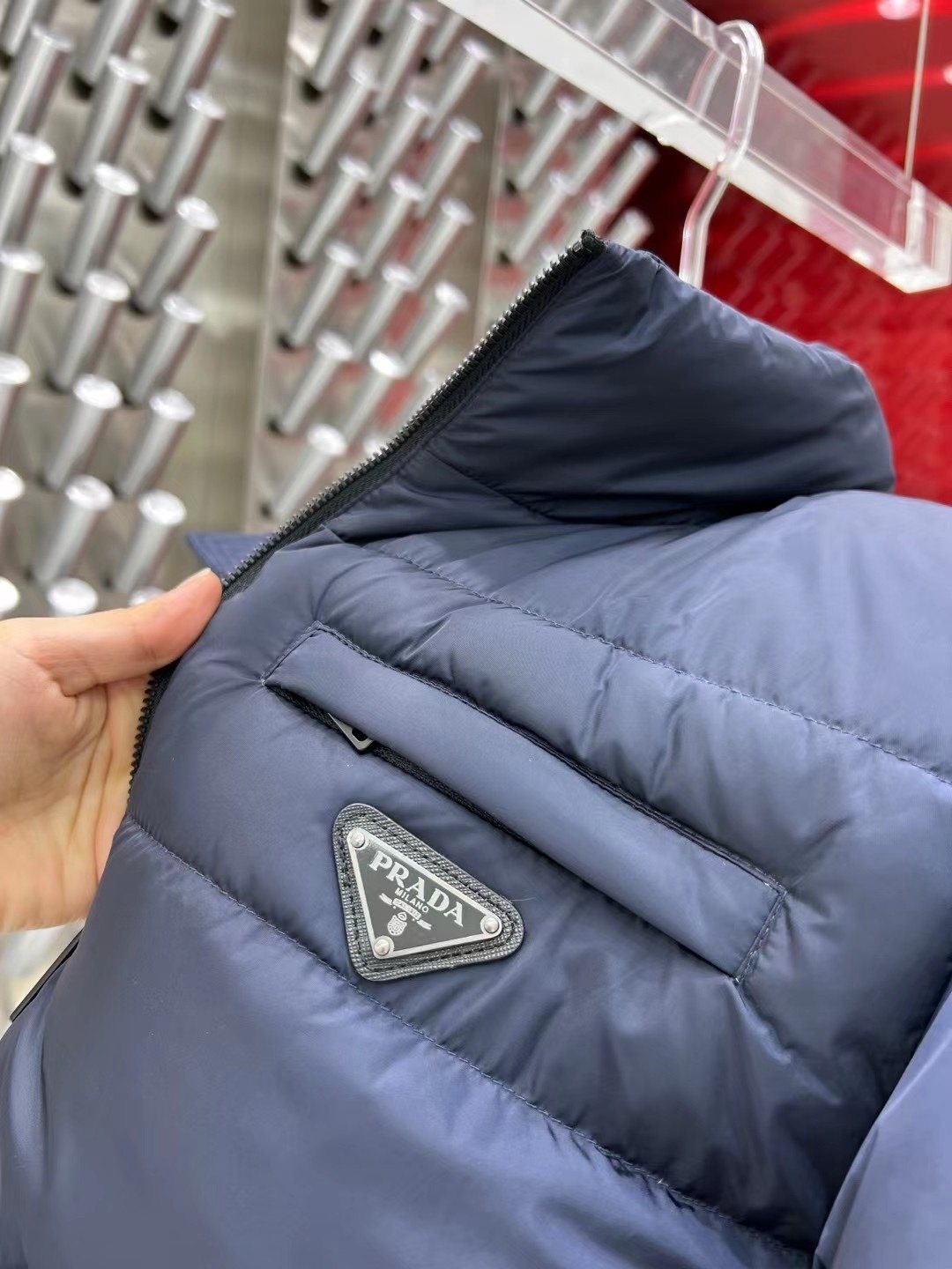 Prada Quilted Puffer Jacket — detail