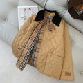 Burberry Diamond-Quilted Corduroy-Collar Jacket — hero