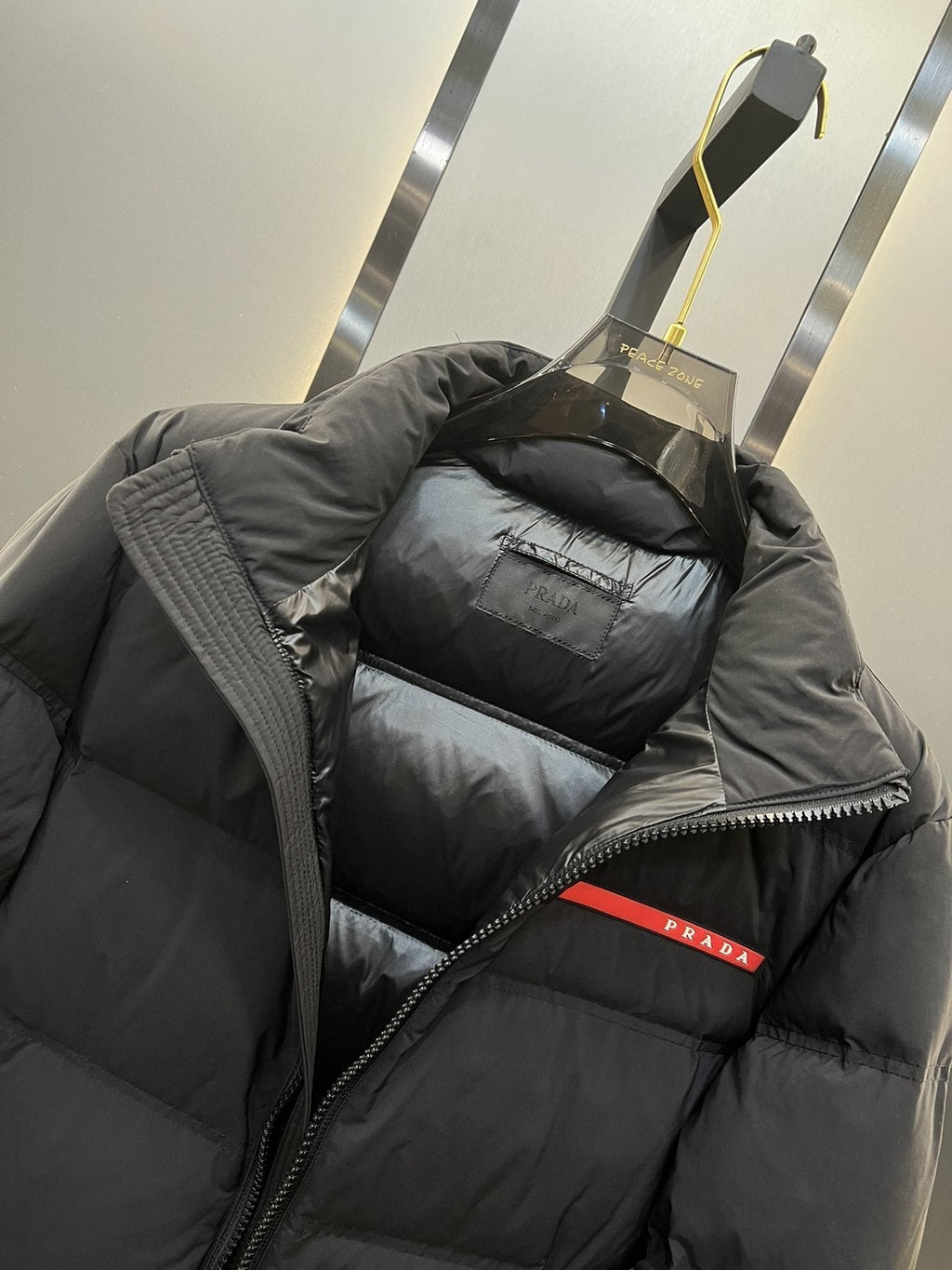 Prada Quilted Puffer Jacket — detail