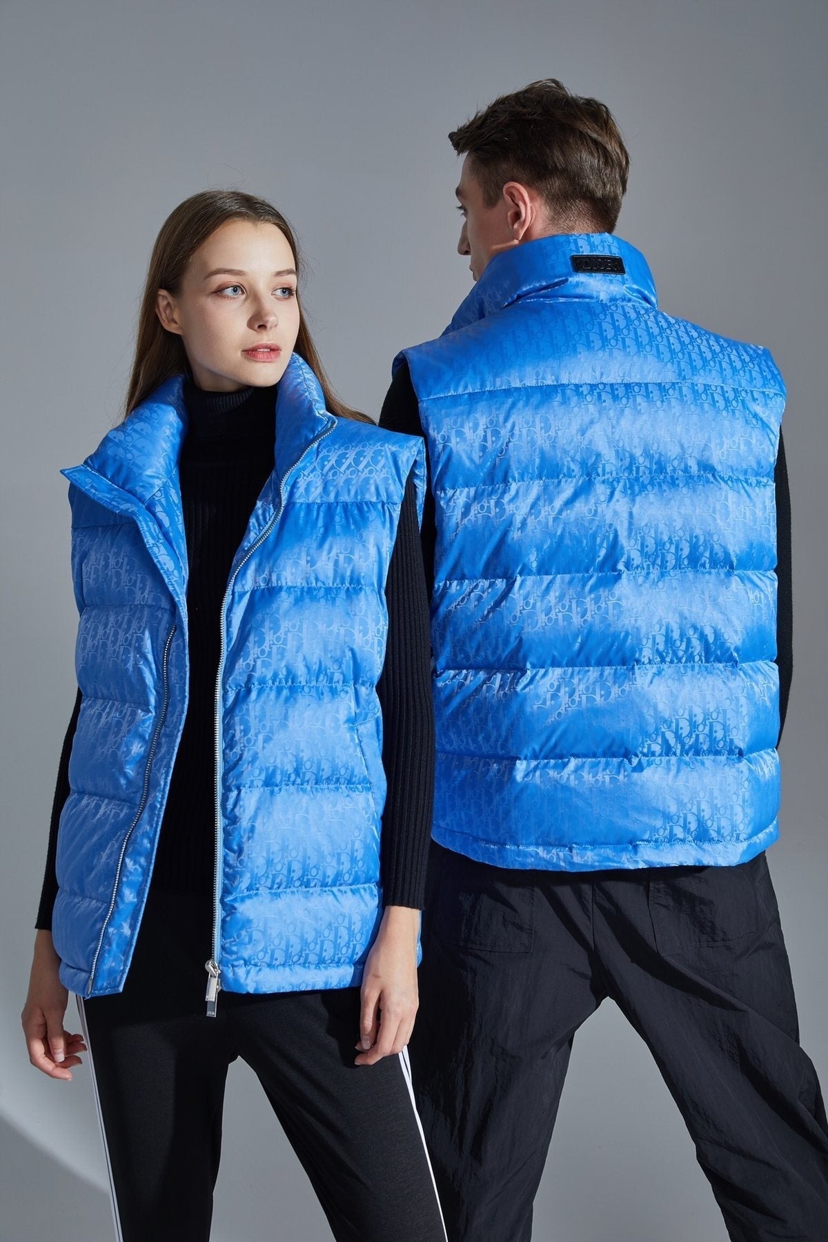 Dior All-Over Pattern Quilted Down Vest — context