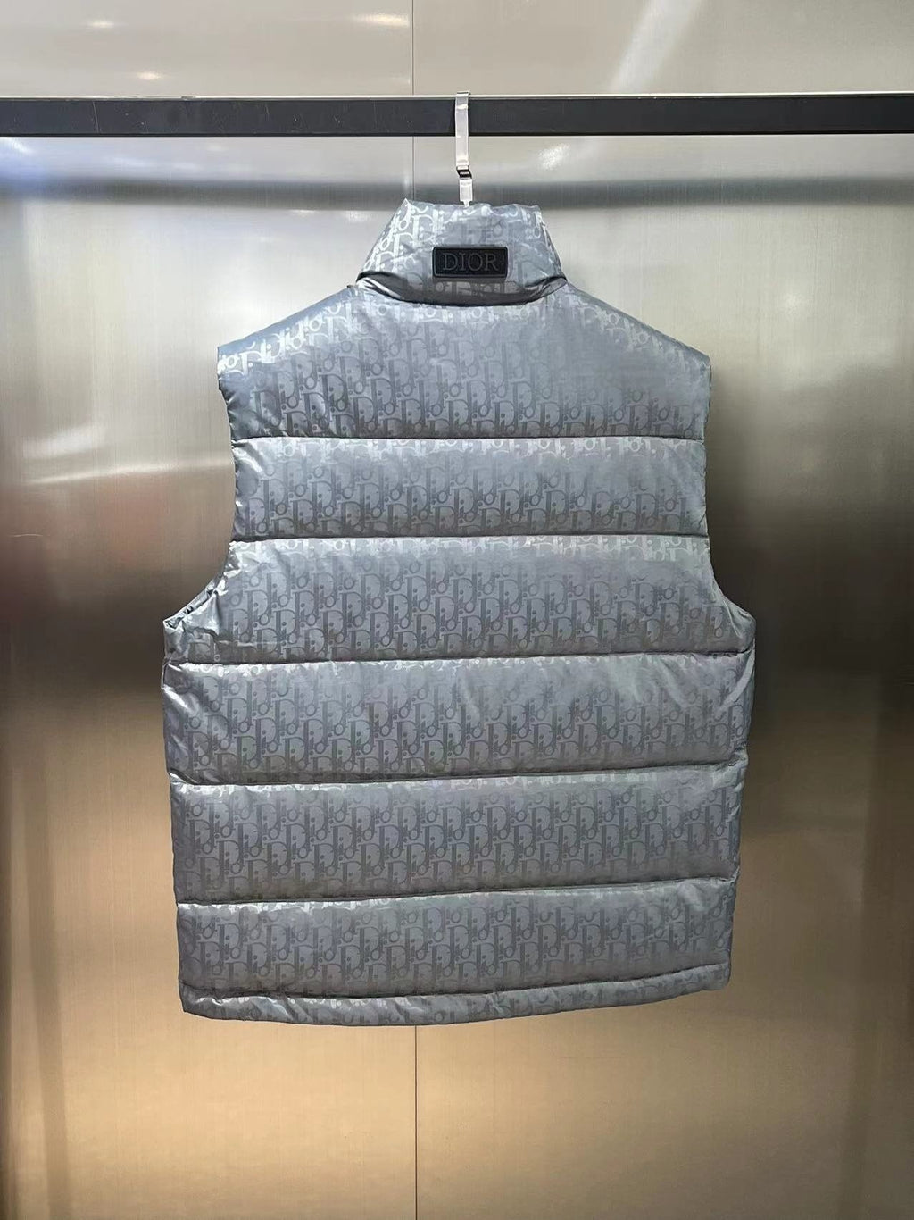 Dior All-Over Pattern Quilted Down Vest — back