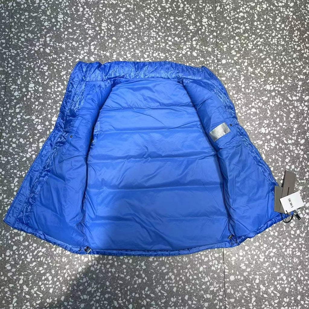 Dior All-Over Pattern Quilted Down Vest — back