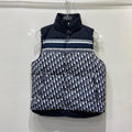 Dior Reversible Navy Quilted Down Vest — hero