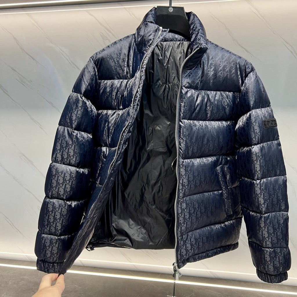 Dior Oblique Monogram Puffer Jacket — detail