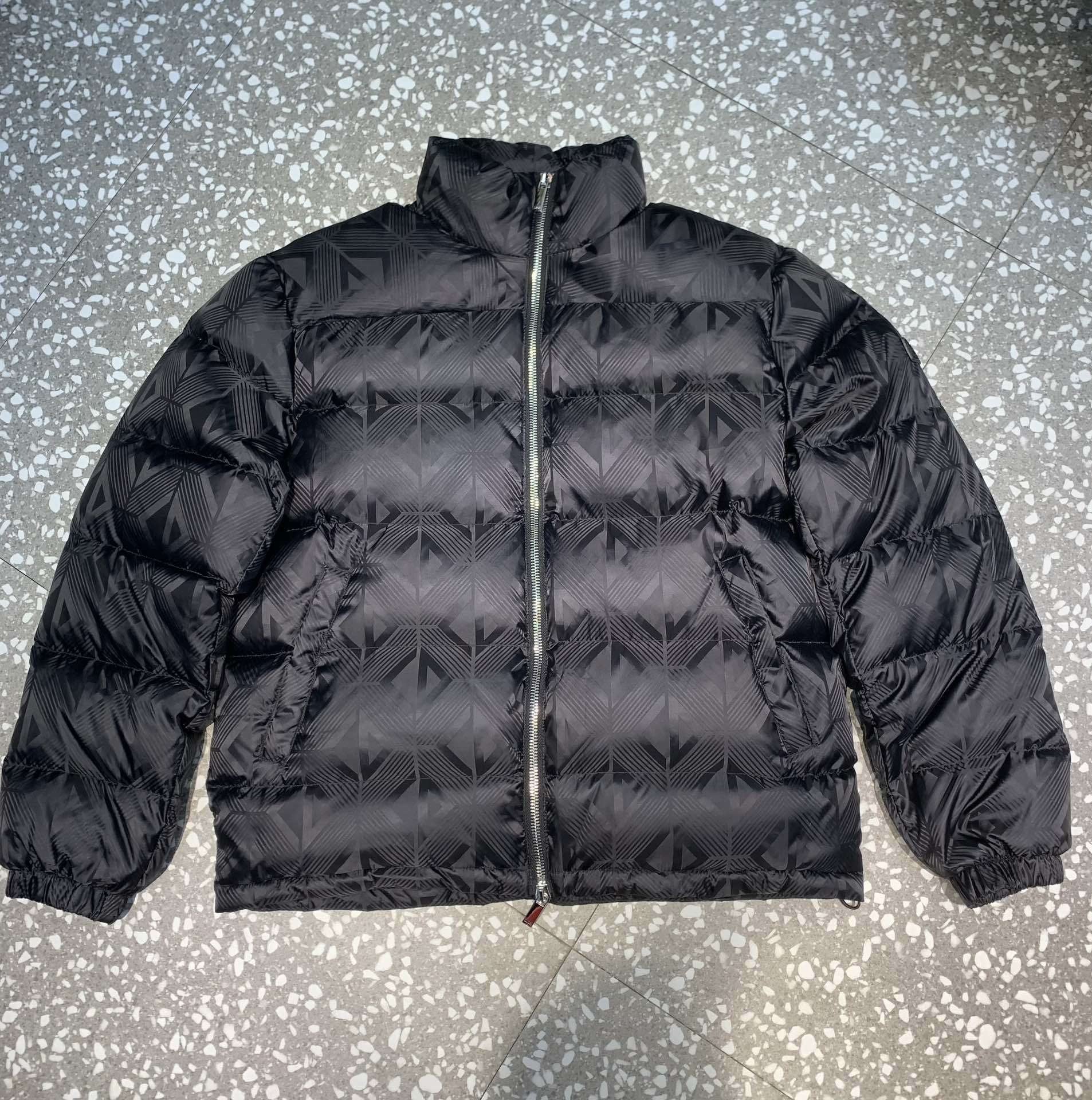 Dior Geometric-Pattern Short Down Jacket — hero